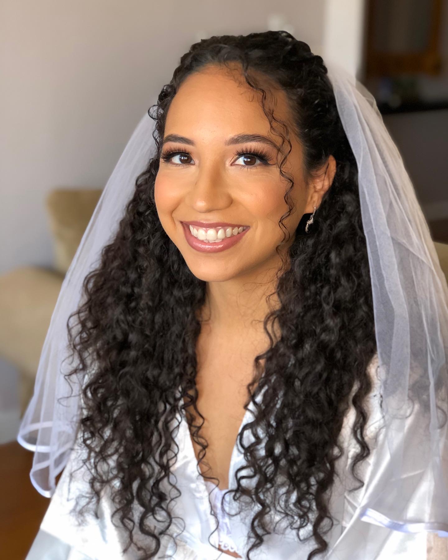 Curly Hair Bridal Style Accessory